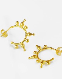 Ottoman Hands - Jale Gold Hoop Earrings