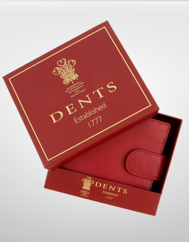 DENTS - Beauley RFID Bifold Press Stud Leather Wallet w/ Coin Pocket
