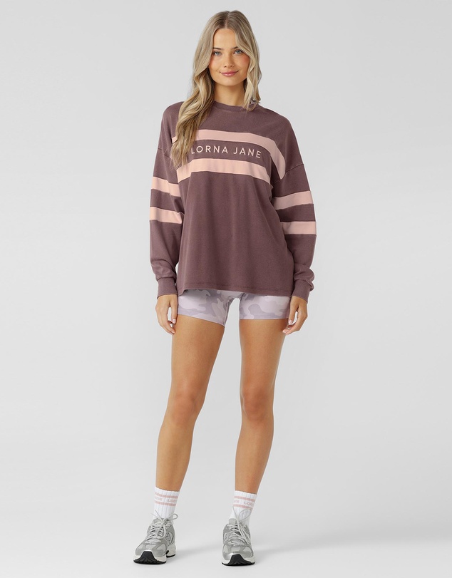 Lorna Jane - Campus Oversized Washed Lightweight Sweat