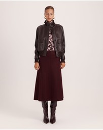 SABA - Truffle Wool Long Sleeve Top