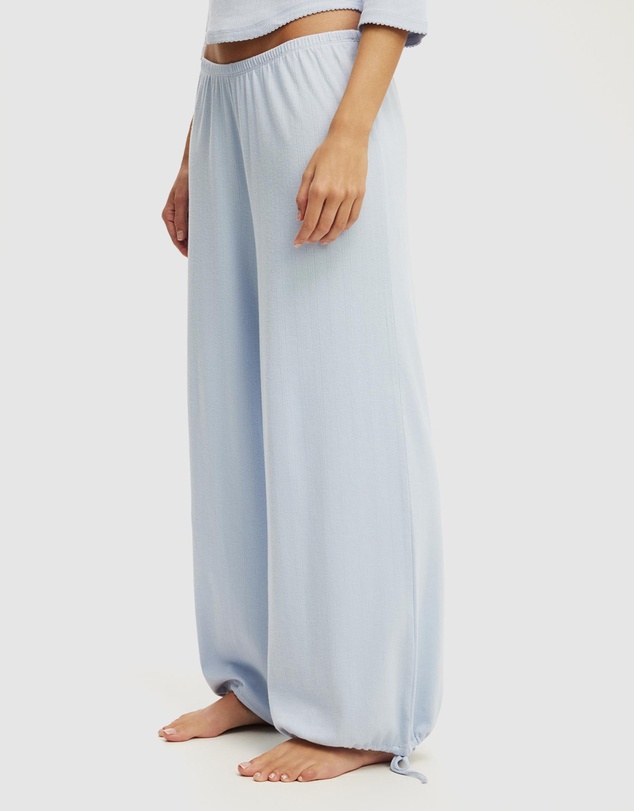 Cotton On Body - Dreamy Soft Pointelle Wide Pant 3/4 Sleeve Top