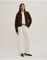 Witchery - Wool Knit Bomber Jacket