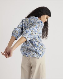 Seasalt - Seasalt Cornwall Blue Hope Cottage Blouse