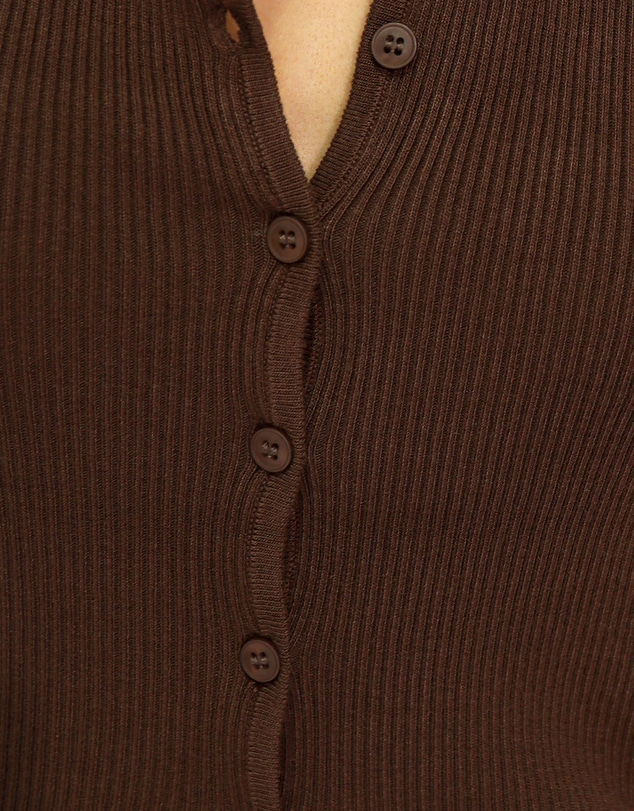 Belle & Bloom - Close To You Ribbed Button Up Sleeveless Vest