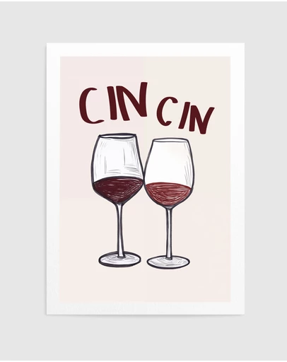 Olive et Oriel - Cin Cin by Andreas Magnusson Art Print