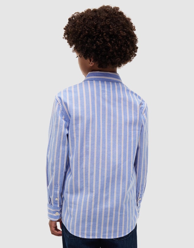 Tommy Hilfiger - Regular Fit Stripe Oxford Shirt - Kids