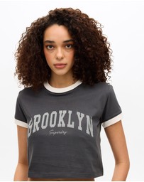 Superdry - Athletic Essentials Ringer Slim Fit Tee