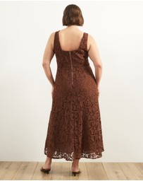 Atmos&Here Curvy - Rio Broderie Lace Midi Dress