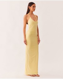 SNDYS - LEXIE TWIST HALTER MAXI DRESS - ICONIC EXCLUSIVE