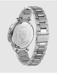Plein Sport - PLEIN CITY RUSH 45mm Black dial and Silver-tone Strap