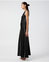 Third Form - Crush Contrast Bind Maxi Tank Dress