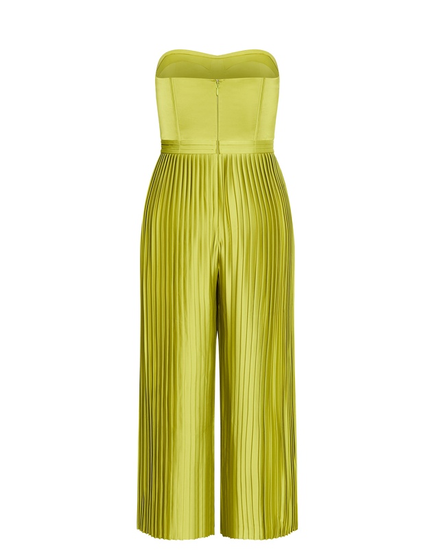 City Chic - Palazzo Pleat Jumpsuit