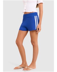 Subtitled - Libby Contrast Mid Rise Knit Shorts