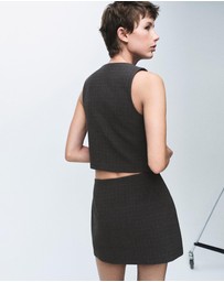 M.N.G - Check Wrap Skirt