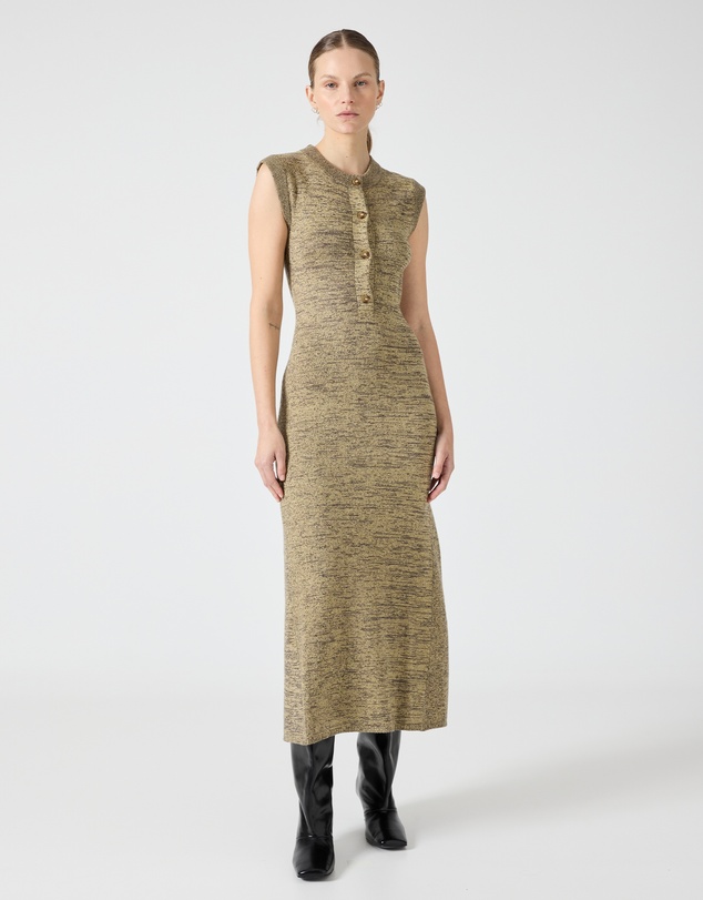 Third Form - Melange Knit Midi Dress