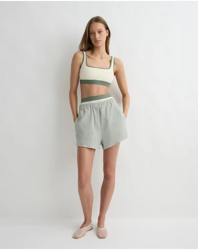 BONDI BORN - Hayden Bikini Top - Sage (Sculpteur®)