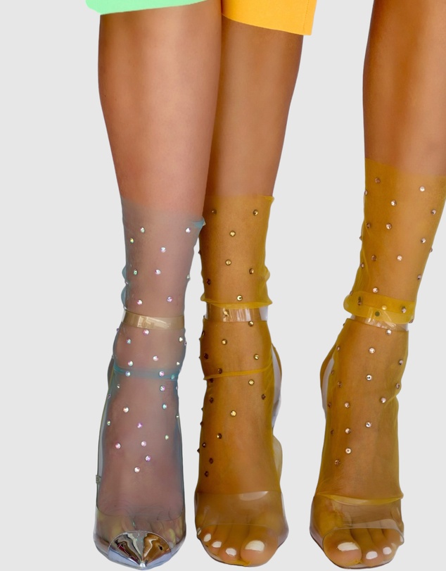 High Heel Jungle - Crystal Sky Sock