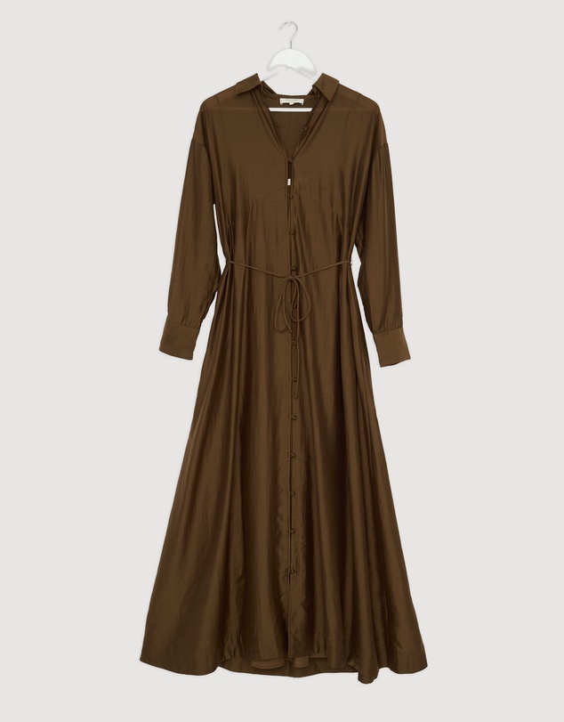 Revibe - Repaired Minima Esenciales Paloma Maxi Shirt Dress - AU 8