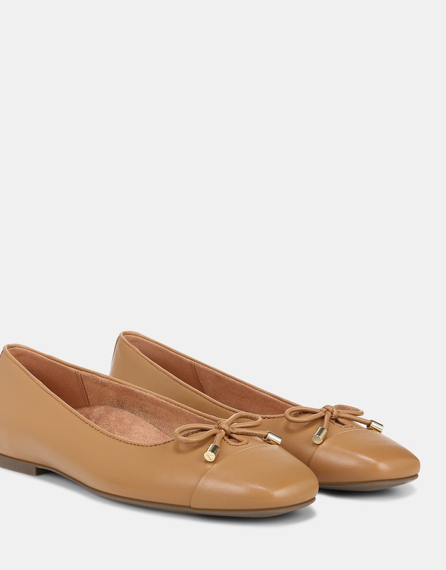 Vionic - Klara Ballet Flat - Camel Leather