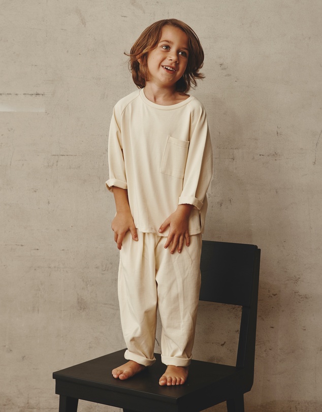Alfred - Duncan Long Sleeve Top I Off White