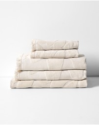 Aura Home - Palma Fringe Bath Towel Set