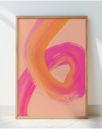 Olive et Oriel - Color Strokes No 13 by Treechild Art Print