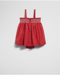 Country Road - Shirred Romper Dress