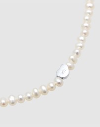 Elli Jewelry - Bracelet Heart Freshwater Pearls in 925 Sterling Silver