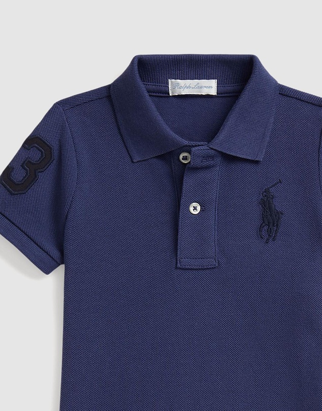 Polo Ralph Lauren - Big Pony Cotton Mesh Polo Shortall - Kids