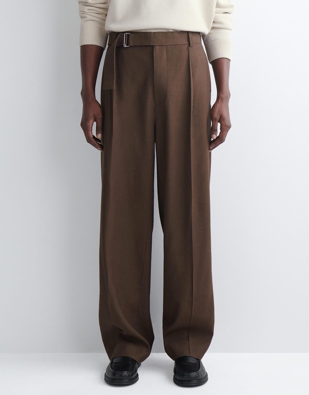 COS - Belted Linen Relaxed-Fit Wide-Leg Trousers