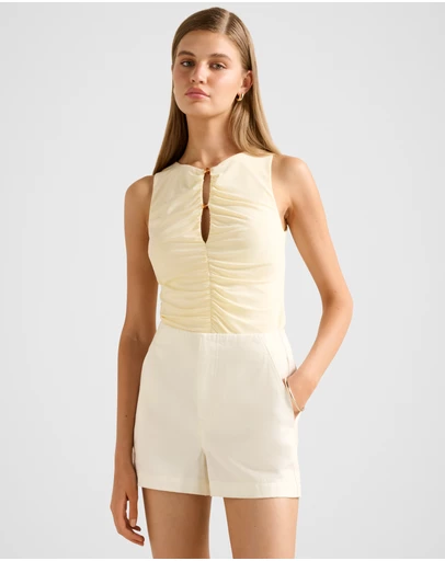 Forever New - Brynn Beaded Keyhole Top