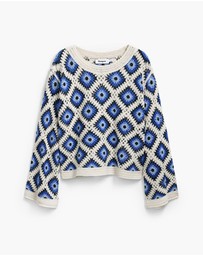 Desigual - Multicolored crochet sweater