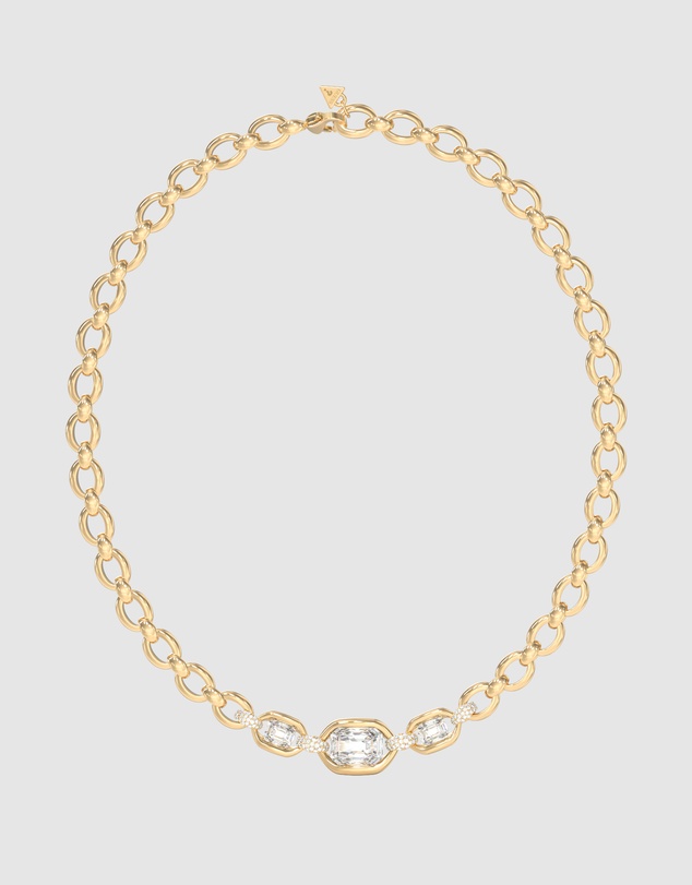 GUESS - GUESS Ladies Gold-Tone Gemstone Maxi Necklace