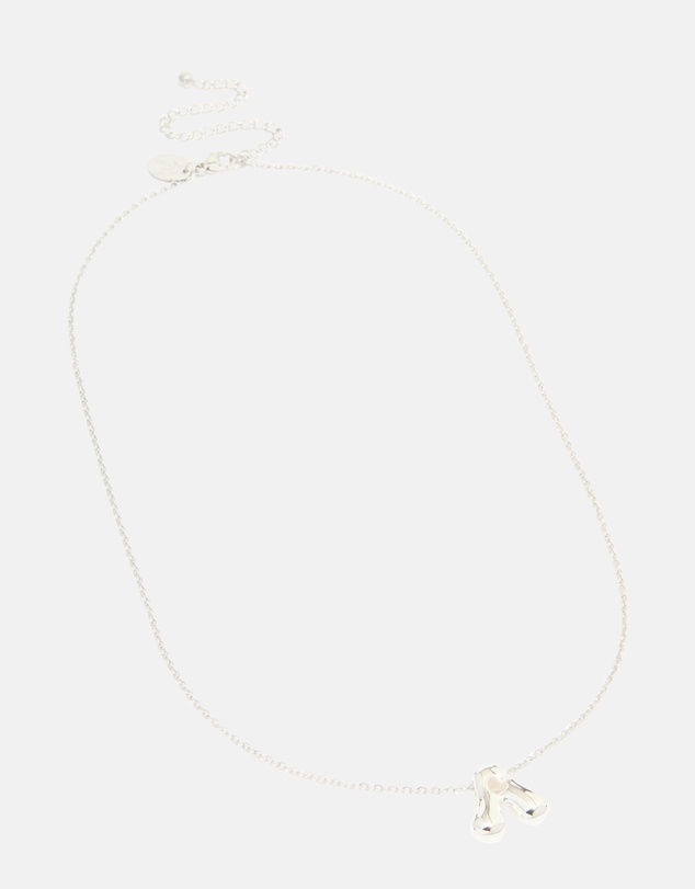 Lovisa - Waterproof Stainless Steel Large Bubble Letter A Necklace
