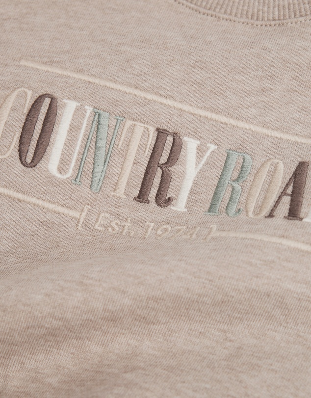 Country Road - Organically Grown Cotton Logo Oversized Long Sleeve Bodysuit