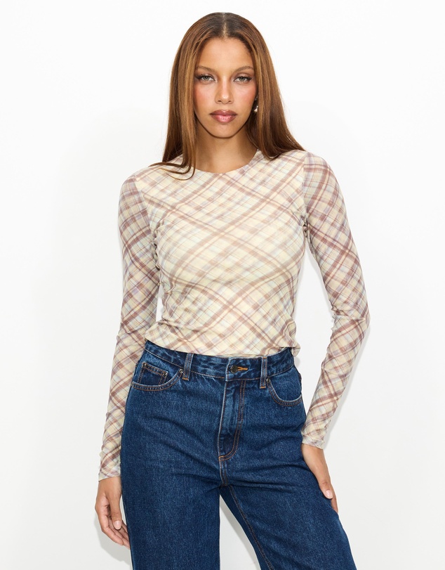 Dazie - Rush Hour Long Sleeve Mesh Top
