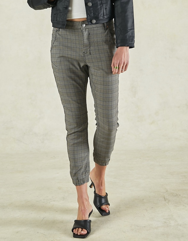 DRICOPER DENIM - Check Cuffed Jeans