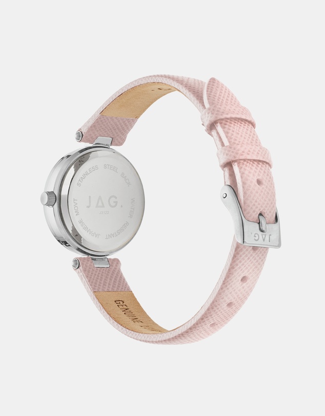 Jag - Freya Womens Pink Dial 27mm Pink Strap Watch
