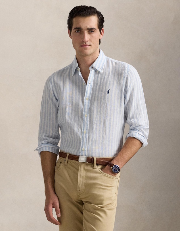 Polo Ralph Lauren - Custom Fit Striped Linen Shirt