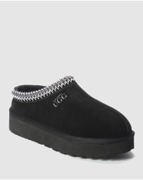 AusWooli Ugg Boots - Mentone Sheepskin Wool Ankle Braid Platform Slippers