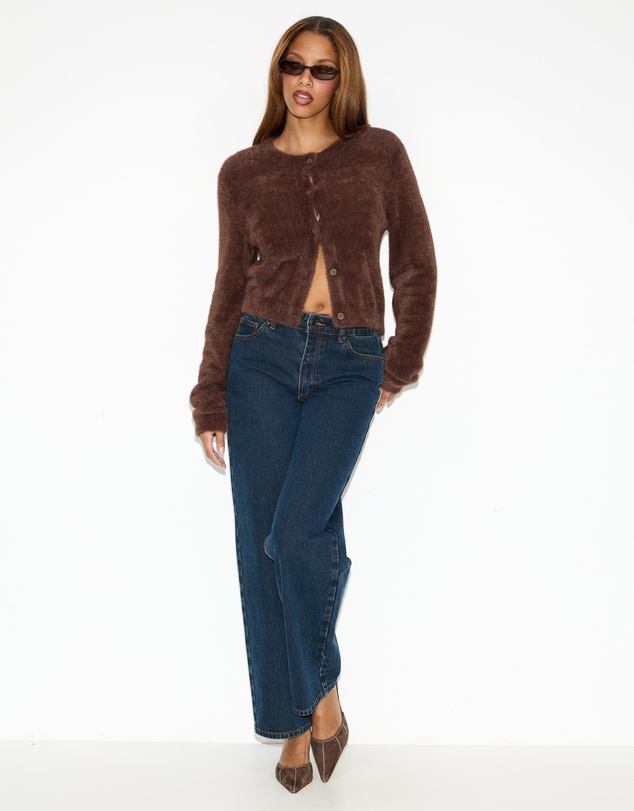 Dazie - Sloane Fuzzy Cardigan