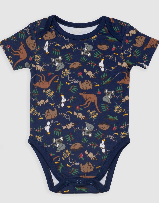 B Free Intimate Apparel - 100% Organic Cotton Short Sleeve Baby Bodysuit - Baby & Toddler
