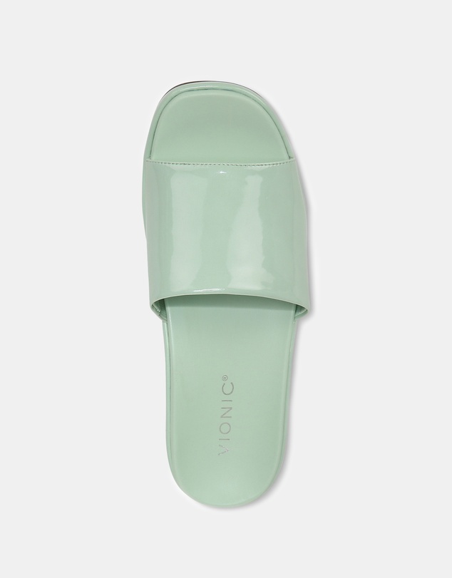 Vionic - Trista Flatform Slide - Menta Patent