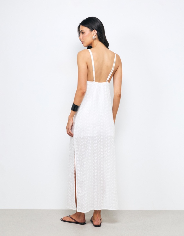AERE - Irie Cotton Broderie Midi Dress