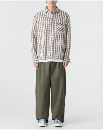 Bassike - Boxy Check Shirt