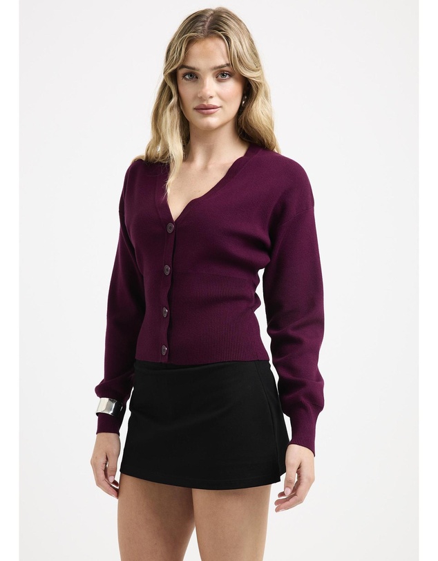 Alice In The Eve - Callie Cinched Long Sleeve Knit Cardigan