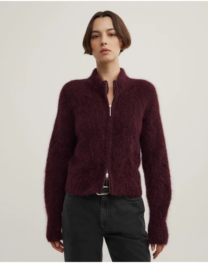 Witchery - Fluffy Funnel Bomber Jacket