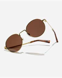 Hawkers Co - HAWKERS - Polarized Gold Havana MOMA  Sunglasses for Men and Women UV400