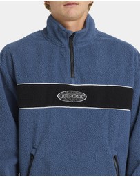 Quiksilver - Mens Mercury Panel 1/4 Zip Fleece Jumper