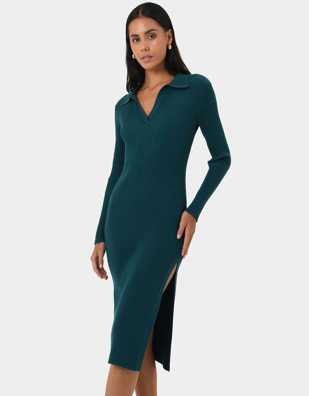 Forcast - Elliot Collared Knit Dress